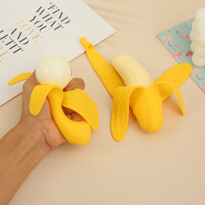 Whole Person Simulation Peeling Banana Pinch Lecon Meaning Trick Spoof Trick Trick Vent Decompression Artifact Pressure Reduction Toy