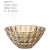 Light Luxury Crystal Glass Fruit Plate Household Living Room Coffee Table Fruit Basket Creative Simple Candy Dry Snack Dish Ornaments