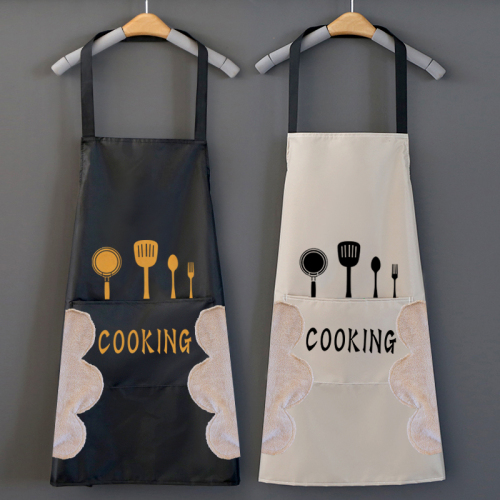 apron household kitchen thin cute japanese style waterproof and oil-proof customed working suit women‘s fashion summer ultra-thin overclothes