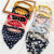 Headcloth Broken Flower Triangle Shawl Dot Headband Women's All-Match Large Intestine Elastic Band Hair Rope Wholesale Cross-Border Headband