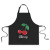 Factory Direct Supply Cartoon Cute Apron Polyester Cotton Neck-Hanging Apron Antifouling Cartoon 3D Christmas Theme Funny Apron