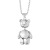 Cute Bear Titanium Steel Necklace for Men and Women Swing Trendy Cool Student Couple Hip Hop Cool Sweater Chain Accessories Wholesale