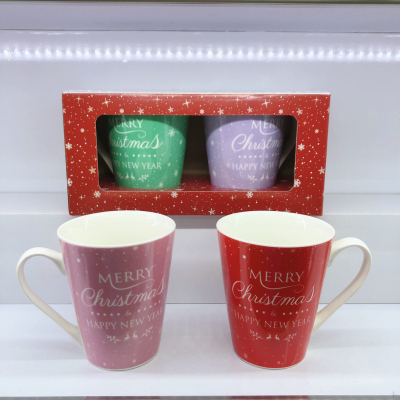 Ch810 Creative Christmas Gift Mug Household Supplies Water Cup Life Department Store Christmas Ceramic Cup2023