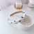 Autumn Korean Style All-Match Polka Dot Sponge Headwear High-Profile Figure Retro French Women's Headband