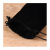 Factory Professional Custom Flannel Bag round Bottom Drawstring Drawstring Pocket Long Black Buggy Bag Printable Logo