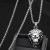 Personalized Men's Vintage Jewelry Rock Punk Lion's Head Pendant Titanium Steel Necklace Trendy Decorations Wholesale