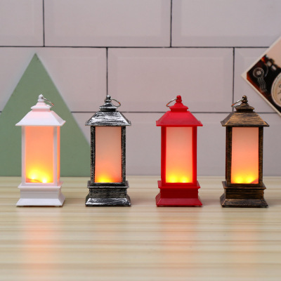 LED Luminous Ornaments Christmas Decorations Flame Lamp Candle Light Portable Storm Lantern