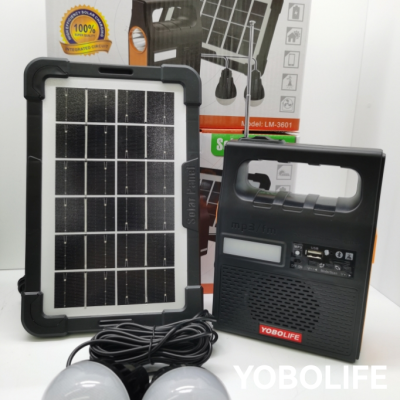 Yobolife Solar Music Lighting Small System Bluetooth Audio, Flashlight, Bulb Lighting One to Five