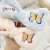 Cross-Border Fashion Cartoon English Butterfly Pattern Flannel Bow Girl Face Wash Headband Hairband Decoration