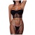 Dannashu European and American Foreign Trade Sexy Lingerie Sexy Women's Cutout Sling Split Underwear Three-Piece Set Wholesale