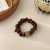 Korean New Leopard Print Ball Rhinestone Intestine Circle Girl Hair Ties/Hair Bands Large Intestine Hair Ring Simple Headband Headdress