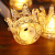 Transparent Candle Light Crown Electronic Candle LED Lamp Desktop Anti-Real Candle Golden Heart-Shaped Small Night Lamp