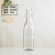 Buckle round Glass Bottle Transparent Lock Beverage Bottle Juice Bottle Sealed Glass Bottle White Spirit Bottle