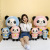 Cute Panda Doll Fruit Ragdoll Plush Toy Prize Claw Doll Panda Children's Birthday Gifts Wholesale