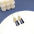Earrings 2022 New Fashion Earrings Female Korean Simple Graceful Ins Personality Black Studs Online Influencer Eardrops