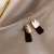 Earrings 2022 New Fashion Earrings Female Korean Simple Graceful Ins Personality Black Studs Online Influencer Eardrops