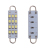 Double Arc Ring Buckle Hook Reading Light Double Pointed Led 44mm 12smd-1210 Carriage License Plate Light Roof Light