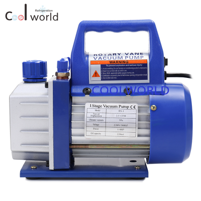 RS-1 single stage Rotary Vane Vacuum Pump 220V 1/4HP 2.5CFMRefrigeration Maintenance Automotive Industrial Vacuum Pumps