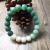 Gradient Floating Flowers White Jade Bodhi Root Bracelet Female Pliable Temperament Crafts Bodhi Seed Buddha Beads Greenery Leather Male Hand Toy Bracelet