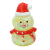 Amazon Hot sale Christmas gift snowman splat ball with colorful ribbons novelty gift