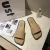 2022 TikTok Hot Summer European and American Style Metal Buckle Fashion Leisure Sandals Indoor Non-Slip Flat Sandals