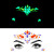 New Luminous Resin Diamond Sticker Stage Concert Luminous Face Pasters Amazon Tattoo Sticker