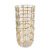 Light Luxury Gold Rim Crystal Glass Vase British Style Transparent Texture Flower Vase Creative Nordic Home Decoration