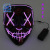LED Luminous Mask Halloween Costumes and Props El Luminous Mask Masquerade Party Cold Light Strip Grimace Cover