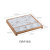 Nordic Restaurant Pizza Snack Dish Square Ceramic Plate Creative Marble Gold Pattern Western Food Plate with Grid Steak Plate