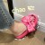 2022 New Women's Bow Strap Sandals Women's Summer Small Thick Bottom for Outdoors Flat Classic Style Slippers Women's Wholesale