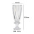 European-Style Simple Cross-Border Handicrafts Crystal Glass Vase Light Luxury Classical Living Room High Leg Vase Flower Arrangement Ornaments