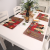 New Christmas Decoration Supplies Checked Cloth Patch Placemat Elk Small Tree Dining Table Cushion Heat Proof Mat