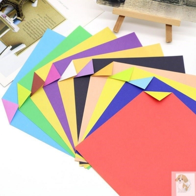 Handmade Two-Color Two-Side Paper Folding 2 Double-Sided Two-Color Square Two-Color Colored Paper 15 X15 Large cm