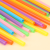Factory Wholesale Color Art Disposable Plastic Straw Bending DIY Shaped Straw Creative Straw