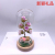 Factory Direct Sales Cartoon Luminous Rose Glass Cover Flower Festival Gift Decoration