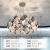 Post-Modern Light Luxury Crystal Chandelier Lamp in the Living Room Simple Modern Atmosphere Bedroom Light Dining-Room Lamp New 2022