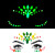 New Luminous Resin Diamond Sticker Stage Concert Luminous Face Pasters Amazon Tattoo Sticker