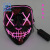 LED Luminous Mask Halloween Costumes and Props El Luminous Mask Masquerade Party Cold Light Strip Grimace Cover