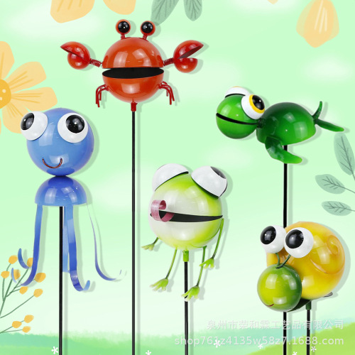 foreign trade exclusive 2022 animal design metal twig cutting home garden garden lawn cartoon iron crafts