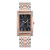 Foreign Trade Fashion Bangle Watch Student Women's Square Head Diamond-Embedded Watch Alloy Steel Belt Watch Luminous Quartz Watch