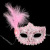 Masquerade Small Hat plus Side Feather Mask Venice Little Princess Mask Festival Party Stage Performance Props