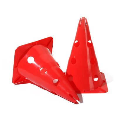 Logo Barrel Soccer Training Cone Obstacle Marker 30cm Square Bottom with Holes Long-Term Supply