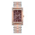 Foreign Trade Fashion Bangle Watch Student Women's Square Head Diamond-Embedded Watch Alloy Steel Belt Watch Luminous Quartz Watch