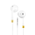 Factory Wholesale Sound Handsome Direct Plug round Head 3.5mm Earphone Drive-by-Wire with Mic in-Ear Wired Bass High S