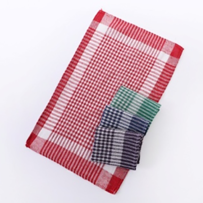 Foreign Trade Kitchen Essential Cotton Lattice Tea Towels Bowl-Cleaning Towel Baking Cloth Liner Tea Towel