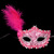 Masquerade Small Hat plus Side Feather Mask Venice Little Princess Mask Festival Party Stage Performance Props