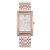 Foreign Trade Fashion Bangle Watch Student Women's Square Head Diamond-Embedded Watch Alloy Steel Belt Watch Luminous Quartz Watch