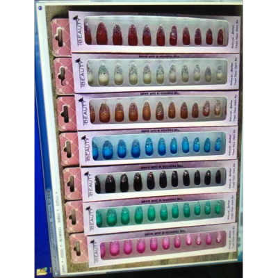 Seven-Color Pearlescent Nail Sticker Nail Shaped Piece Manicure Implement