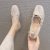 Soft Leather Grandma Shoes 2021 Summer and Autumn Flat Korean Loafers Slip-on Lazy Doug Shoes Shallow Mouth Pumps Women