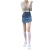 Irregular American Women's High Waist Denim Half-Length Short Culottes Female Hot Girl New Anti-Exposure A- line Hip-Wrapped Skirt